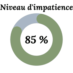 Niveau d'impatience : 85%