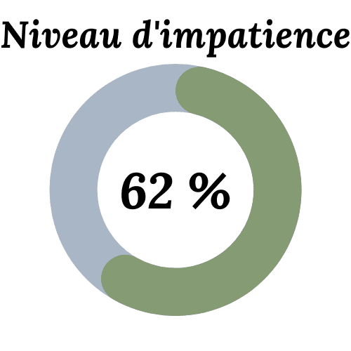 Niveau d'impatience : 62%