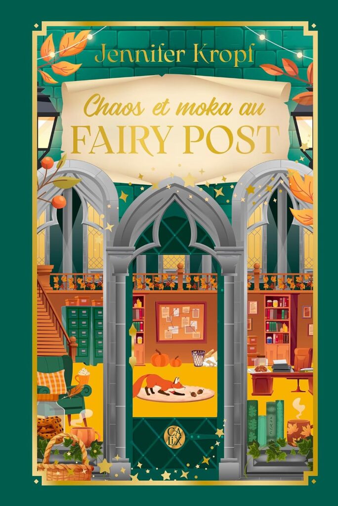 Couverture du livre La Haute Cour du grain de café, le Tome 2 : Chaos et moka au Fairy Post, de Jennifer Kropf - qui fait partie des sorties littéraires d'août 2026.