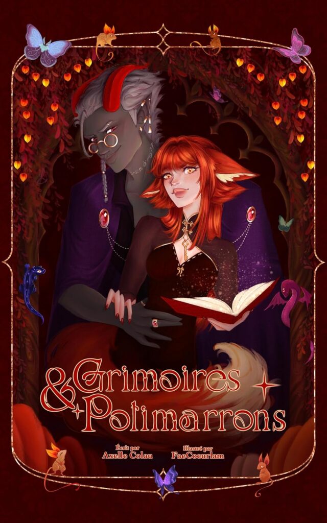 Couverture du livre Grimoires & Potimarrons, d’Axelle Colau - qui fait partie des sorties littéraires d'octobre 2026.