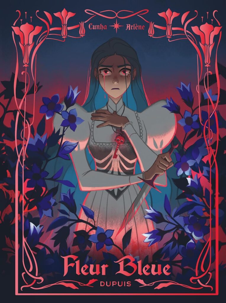 Couverture du livre Fleur Bleue, de Justine Cunha & Alexandre Arlène - qui fait partie des sorties littéraires d'octobre 2026.