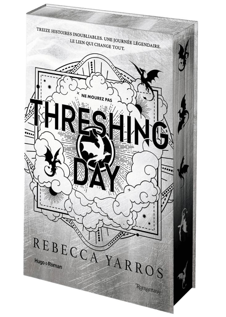 Couverture du livre Fourth Wing : Threshing Day, de Rebecca Yarros - qui fait partie des sorties littéraires d'octobre 2026.